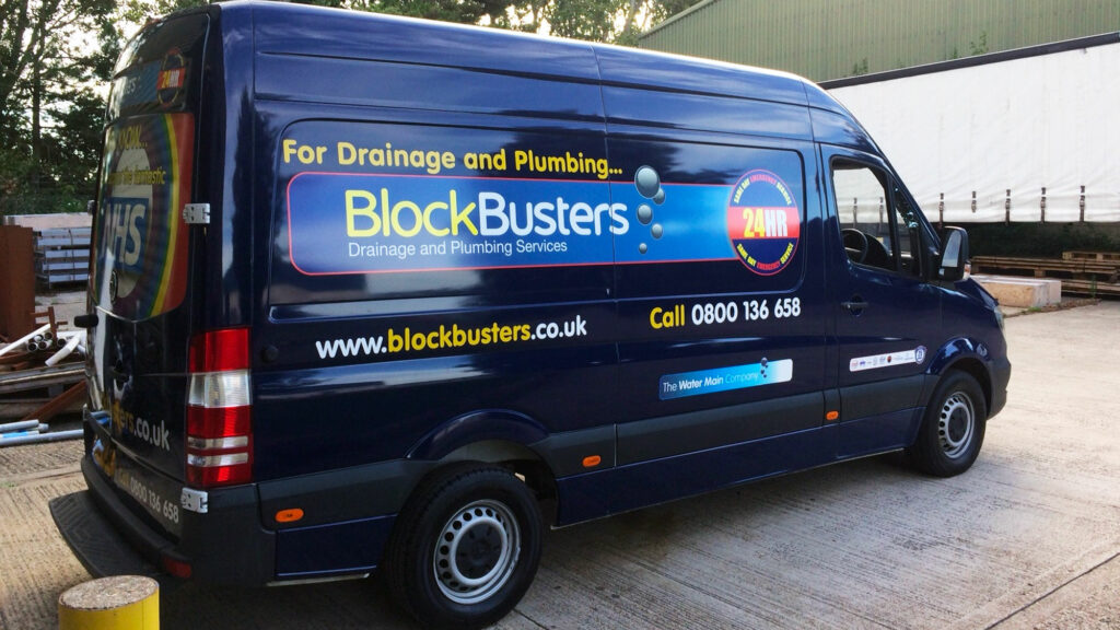 Strong graphics on Blockbusters van