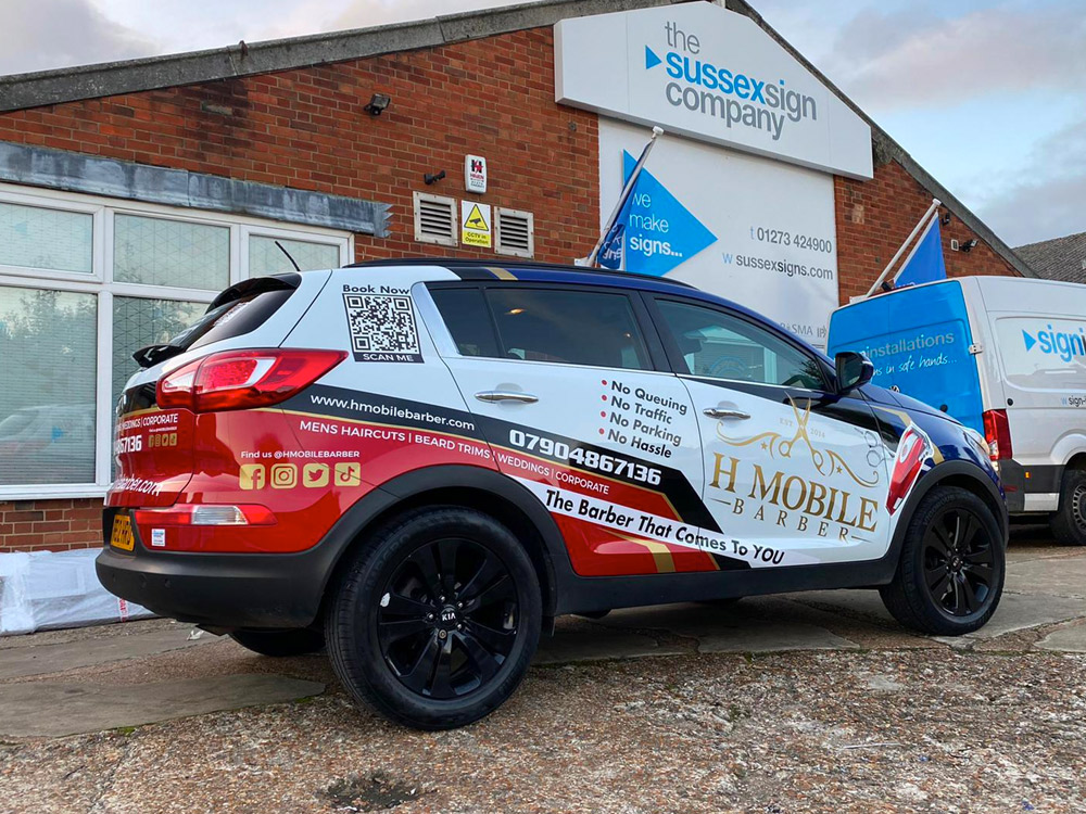 Full wrap for Brighton barber