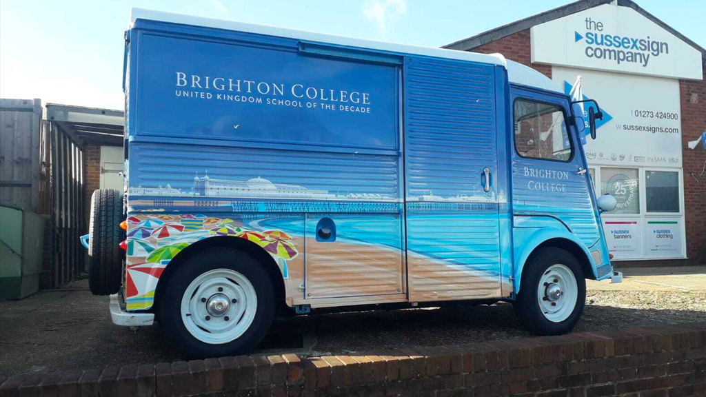 Wrap for Brighton college van